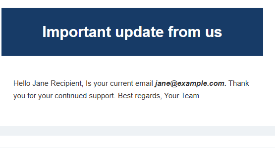 Email template preview